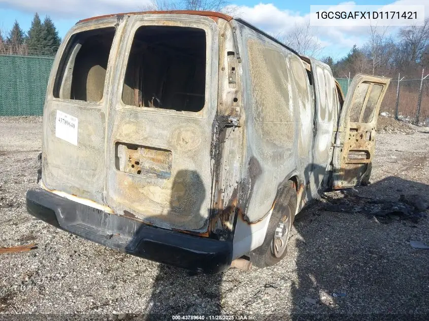 1GCSGAFX1D1171421 2013 Chevrolet Express 1500 Work Van