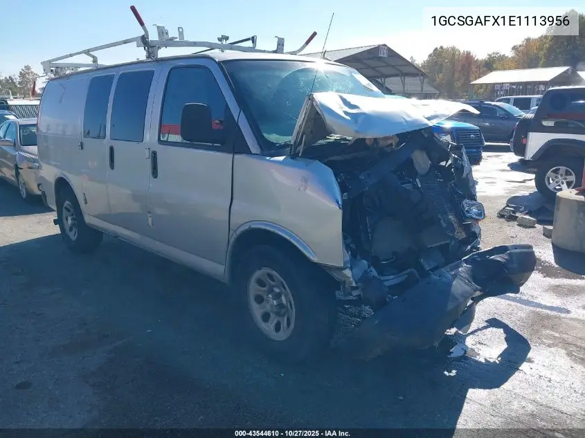 1GCSGAFX1E1113956 2014 Chevrolet Express 1500 Work Van