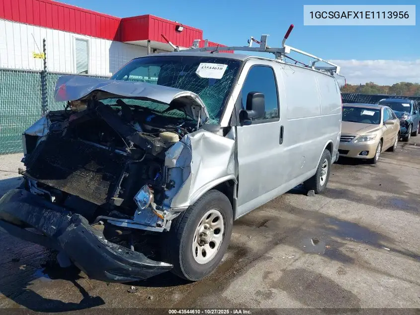 1GCSGAFX1E1113956 2014 Chevrolet Express 1500 Work Van