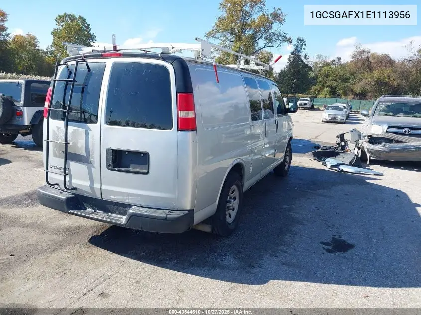 1GCSGAFX1E1113956 2014 Chevrolet Express 1500 Work Van