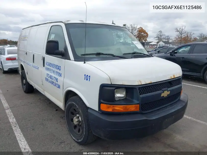 1GCSGAFX6E1125486 2014 Chevrolet Express 1500 Work Van