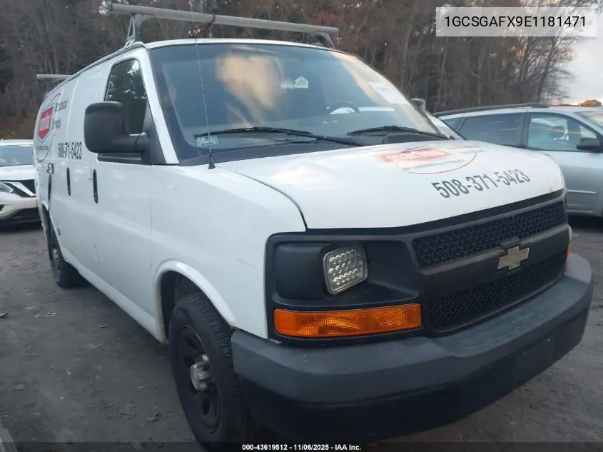 1GCSGAFX9E1181471 2014 Chevrolet Express 1500 Work Van