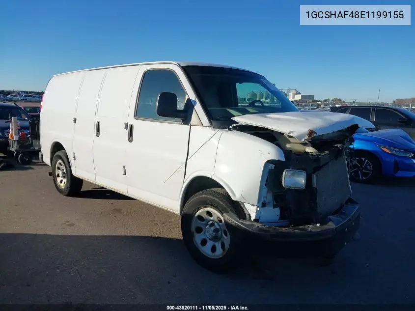 1GCSHAF48E1199155 2014 Chevrolet Express 1500 Work Van