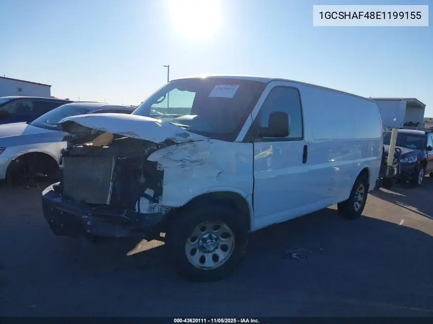 1GCSHAF48E1199155 2014 Chevrolet Express 1500 Work Van