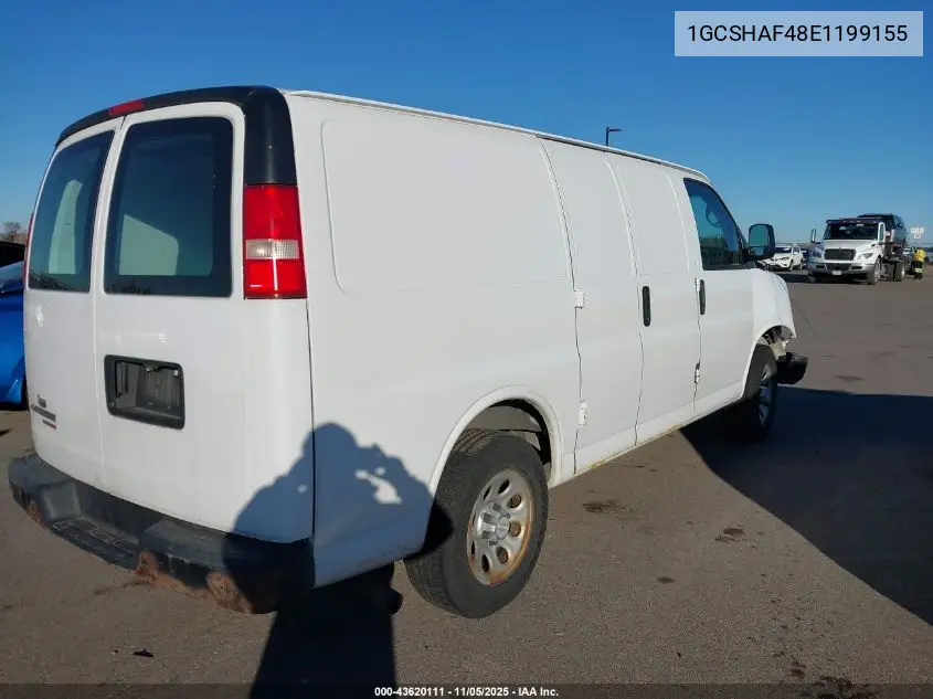 1GCSHAF48E1199155 2014 Chevrolet Express 1500 Work Van