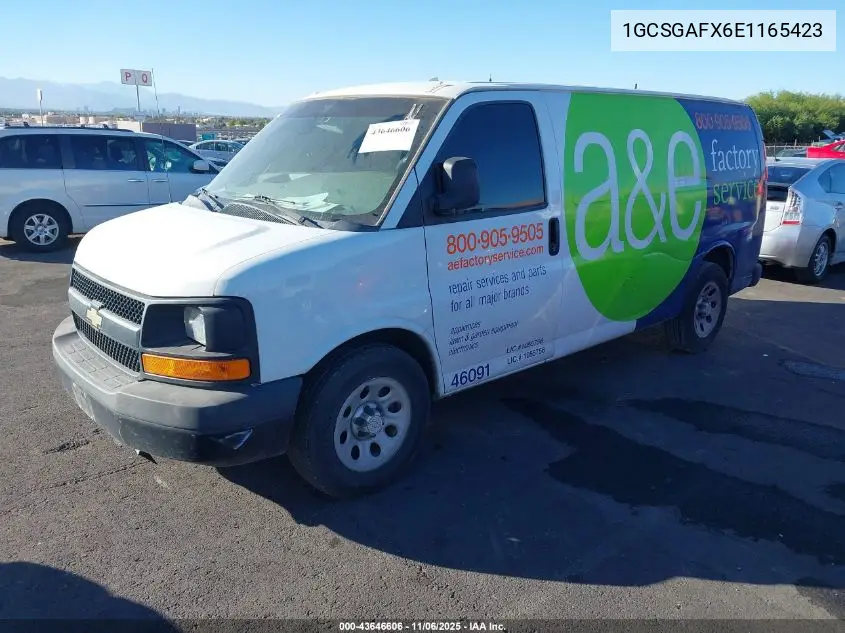 1GCSGAFX6E1165423 2014 Chevrolet Express 1500 Work Van
