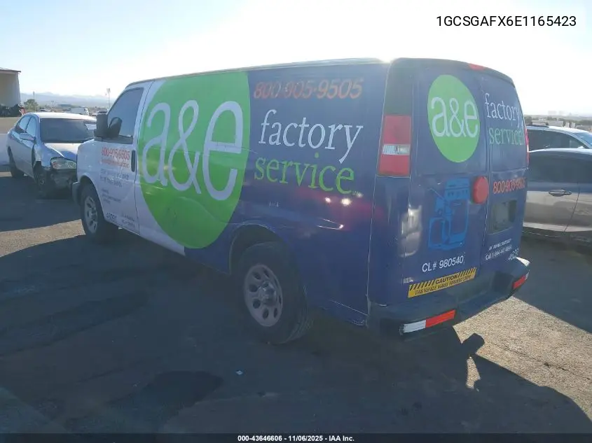 1GCSGAFX6E1165423 2014 Chevrolet Express 1500 Work Van