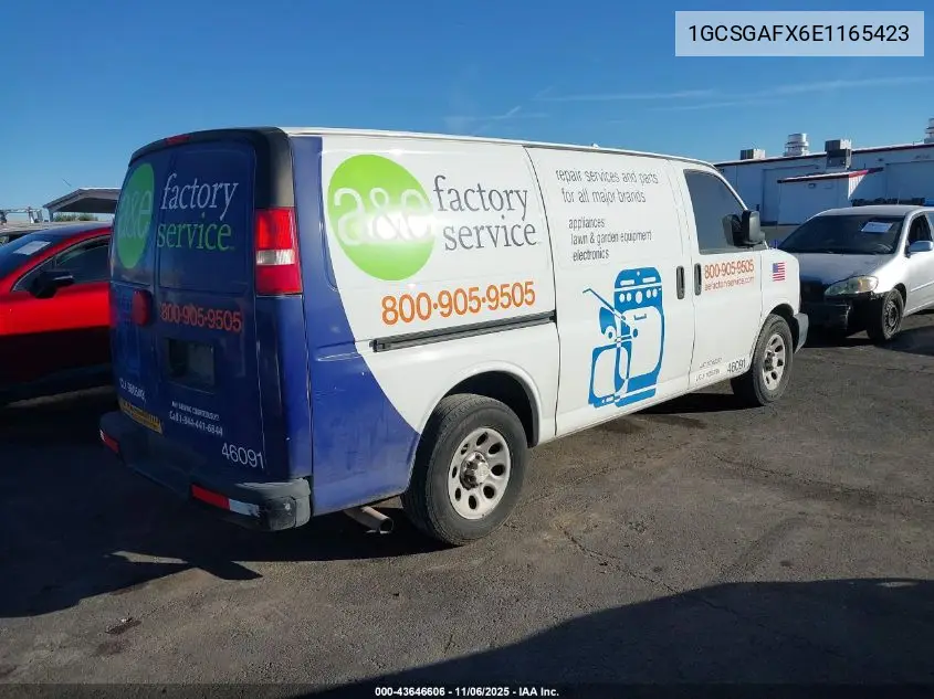 1GCSGAFX6E1165423 2014 Chevrolet Express 1500 Work Van