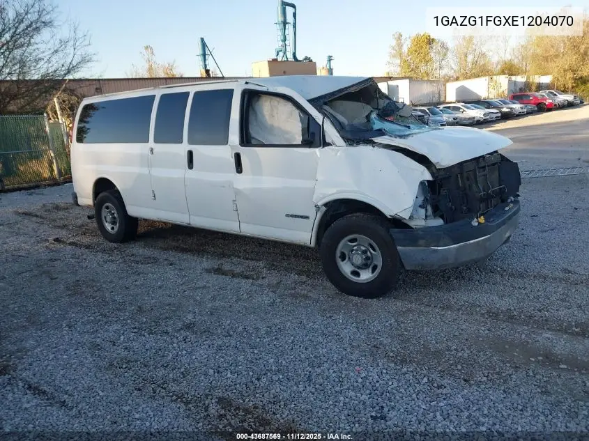 1GAZG1FGXE1204070 2014 Chevrolet Express 3500 Lt