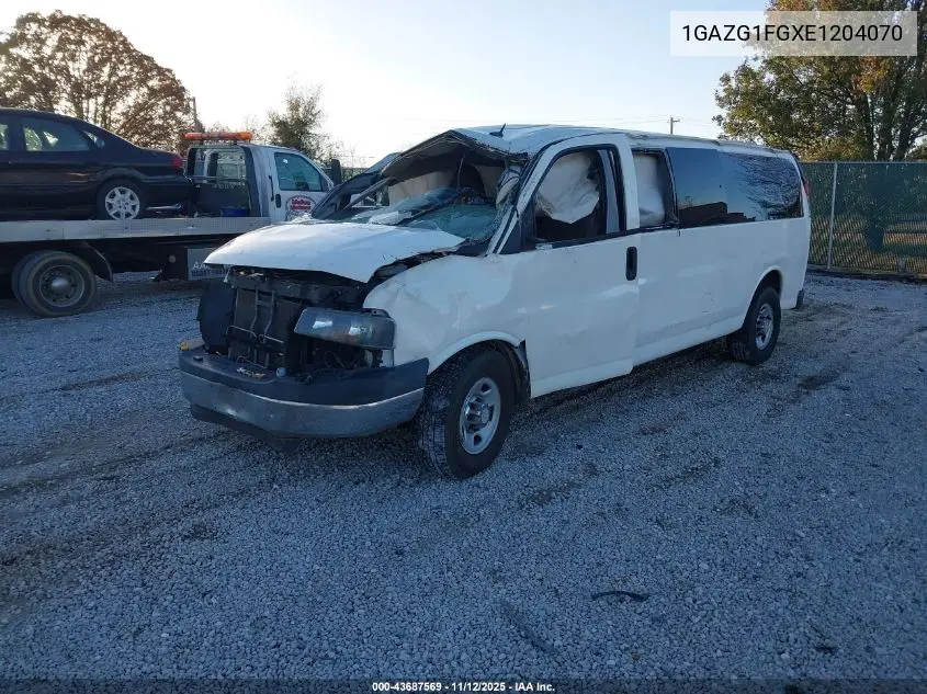 1GAZG1FGXE1204070 2014 Chevrolet Express 3500 Lt