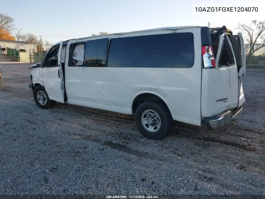 1GAZG1FGXE1204070 2014 Chevrolet Express 3500 Lt