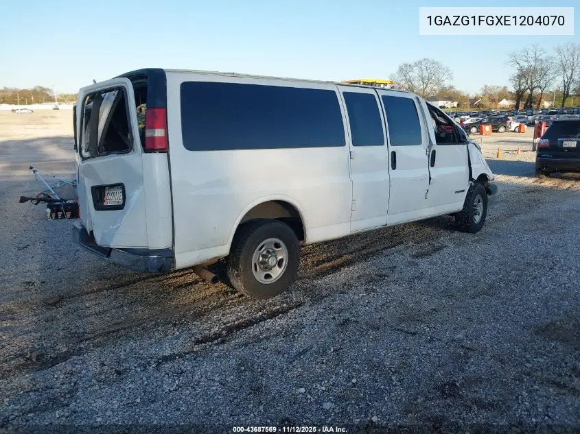 1GAZG1FGXE1204070 2014 Chevrolet Express 3500 Lt
