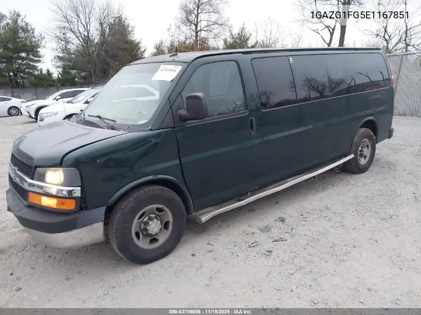 1GAZG1FG5E1167851 2014 Chevrolet Express 3500 Lt