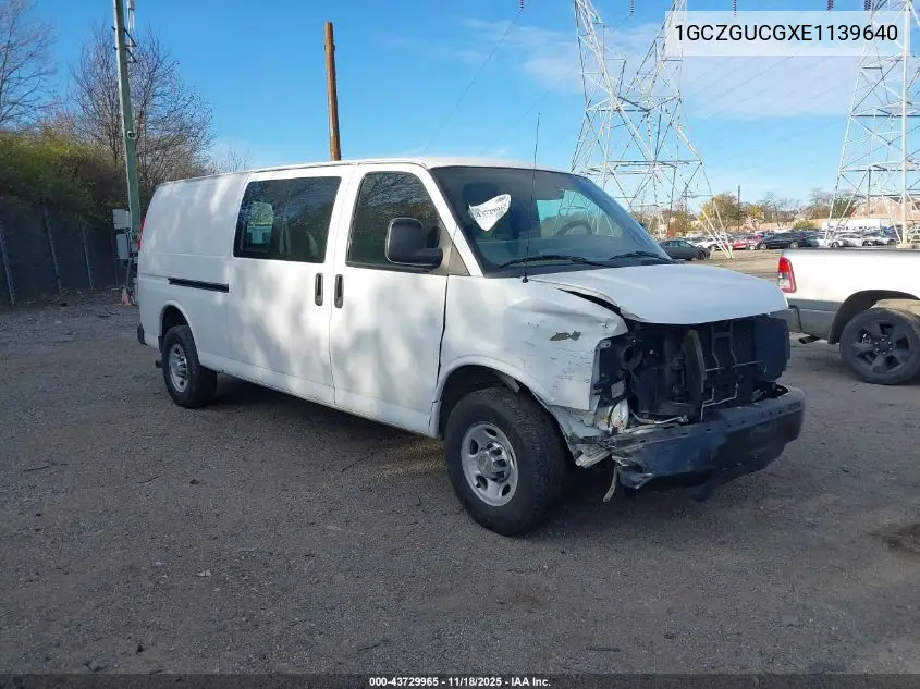1GCZGUCGXE1139640 2014 Chevrolet Express 3500 Work Van