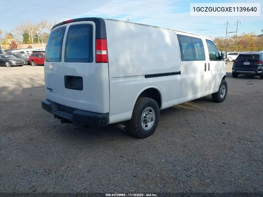 1GCZGUCGXE1139640 2014 Chevrolet Express 3500 Work Van