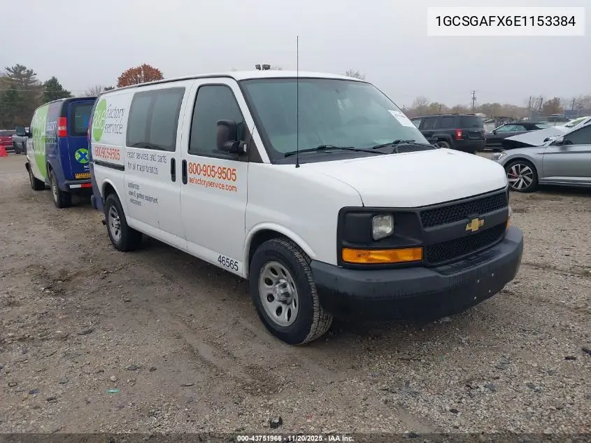 1GCSGAFX6E1153384 2014 Chevrolet Express 1500 Work Van