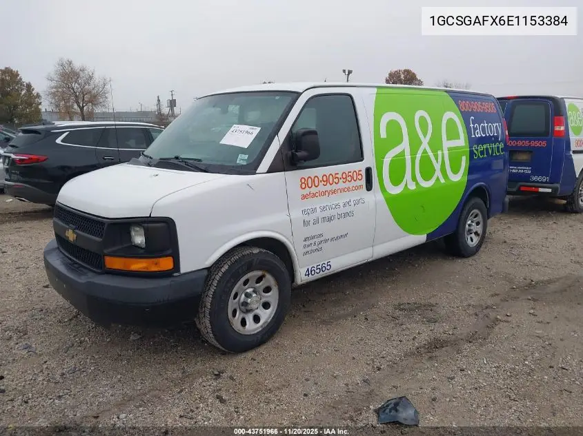 1GCSGAFX6E1153384 2014 Chevrolet Express 1500 Work Van