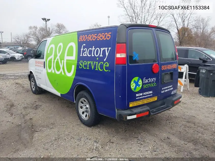 1GCSGAFX6E1153384 2014 Chevrolet Express 1500 Work Van
