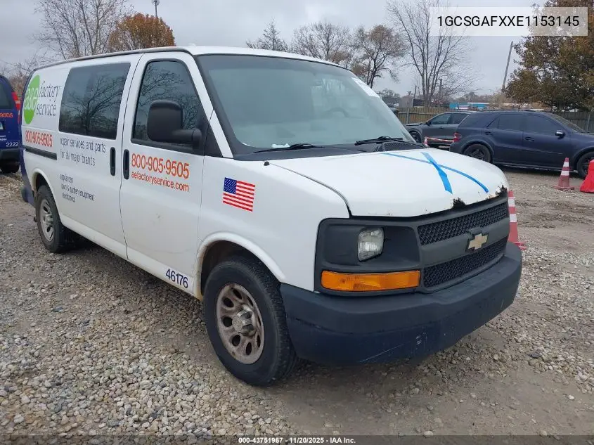 1GCSGAFXXE1153145 2014 Chevrolet Express 1500 Work Van