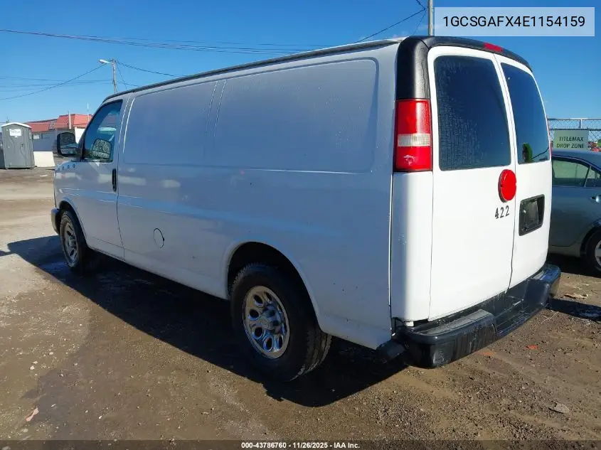 1GCSGAFX4E1154159 2014 Chevrolet Express 1500 Work Van
