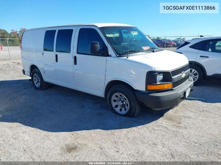 1GCSGAFX0E1113866 2014 Chevrolet Express 1500 Work Van
