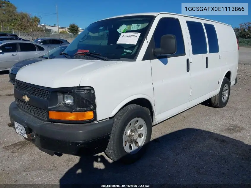 1GCSGAFX0E1113866 2014 Chevrolet Express 1500 Work Van