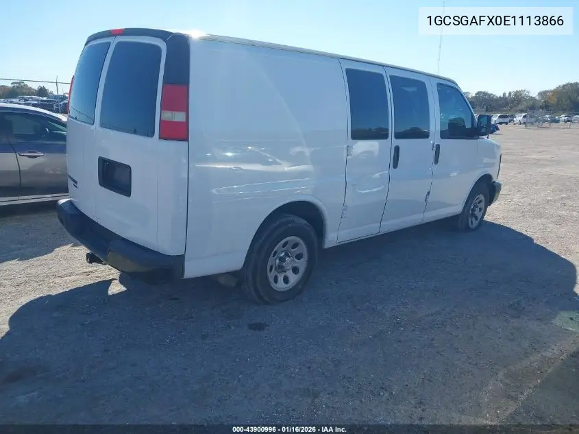 1GCSGAFX0E1113866 2014 Chevrolet Express 1500 Work Van
