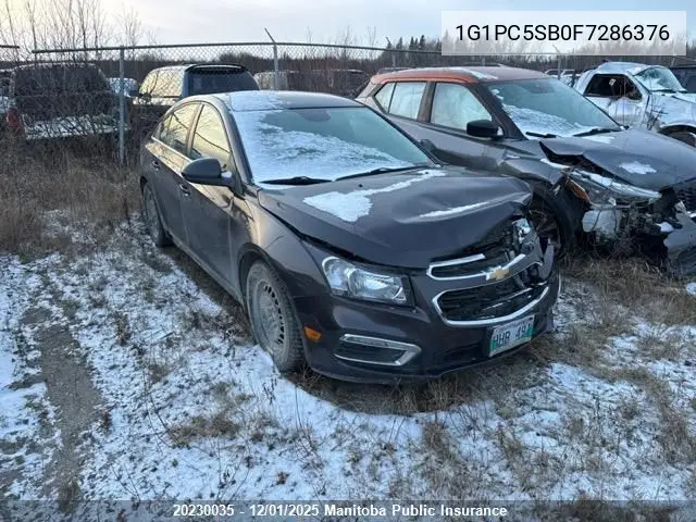 1G1PC5SB0F7286376 2015 Chevrolet Cruze Lt Turbo