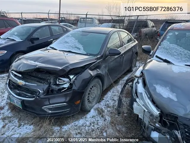 1G1PC5SB0F7286376 2015 Chevrolet Cruze Lt Turbo
