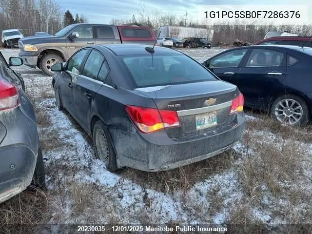 1G1PC5SB0F7286376 2015 Chevrolet Cruze Lt Turbo