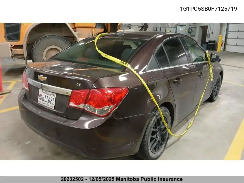 1G1PC5SB0F7125719 2015 Chevrolet Cruze Lt Turbo