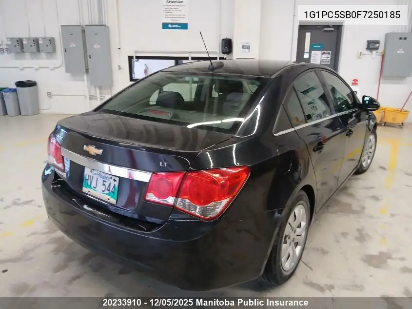 1G1PC5SB0F7250185 2015 Chevrolet Cruze Lt Turbo