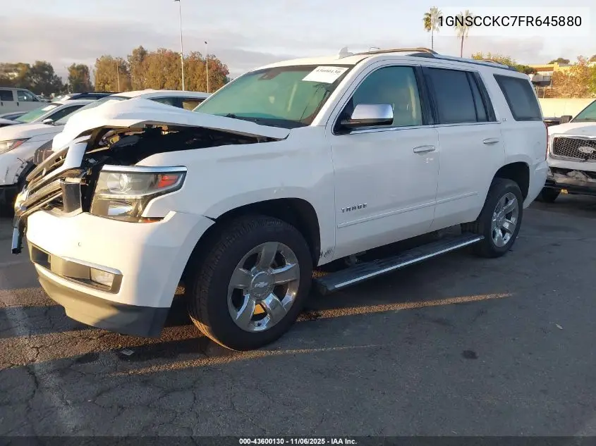 1GNSCCKC7FR645880 2015 Chevrolet Tahoe Ltz