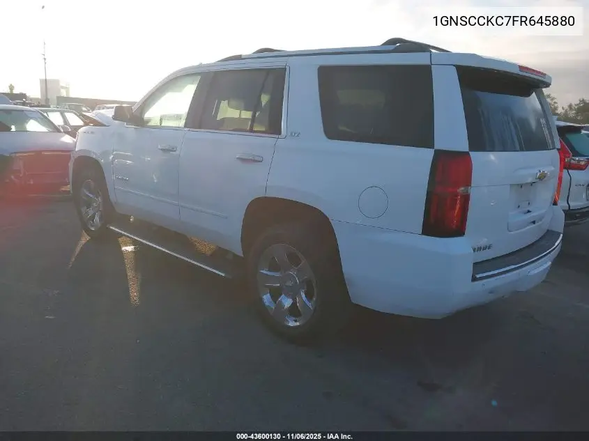 1GNSCCKC7FR645880 2015 Chevrolet Tahoe Ltz
