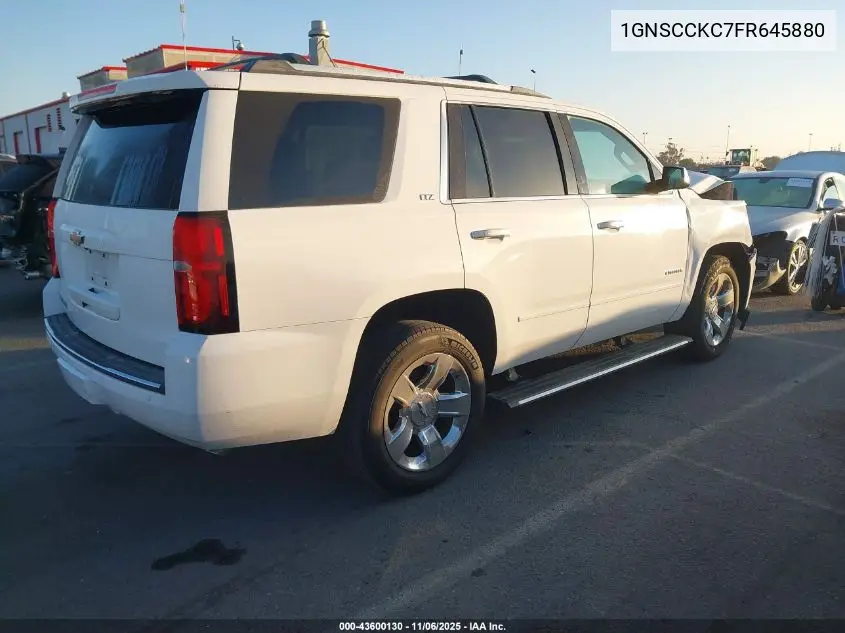1GNSCCKC7FR645880 2015 Chevrolet Tahoe Ltz