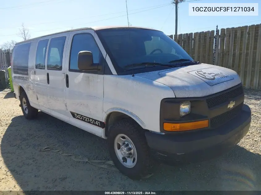 1GCZGUCF3F1271034 2015 Chevrolet Express 3500 Work Van