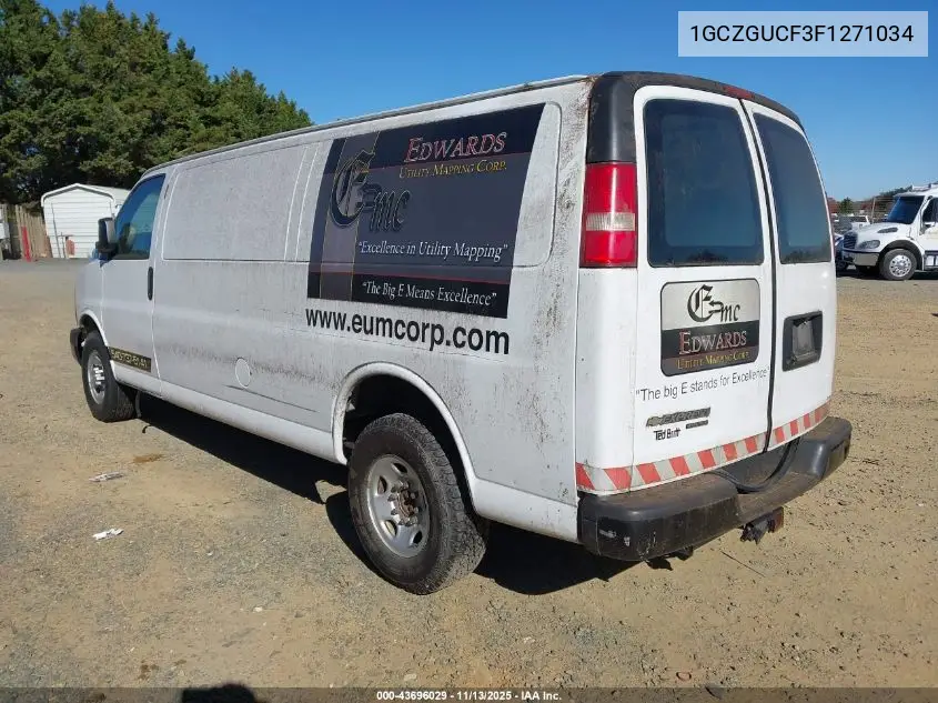 1GCZGUCF3F1271034 2015 Chevrolet Express 3500 Work Van