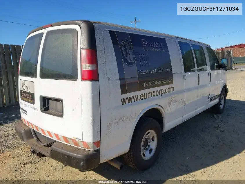 1GCZGUCF3F1271034 2015 Chevrolet Express 3500 Work Van