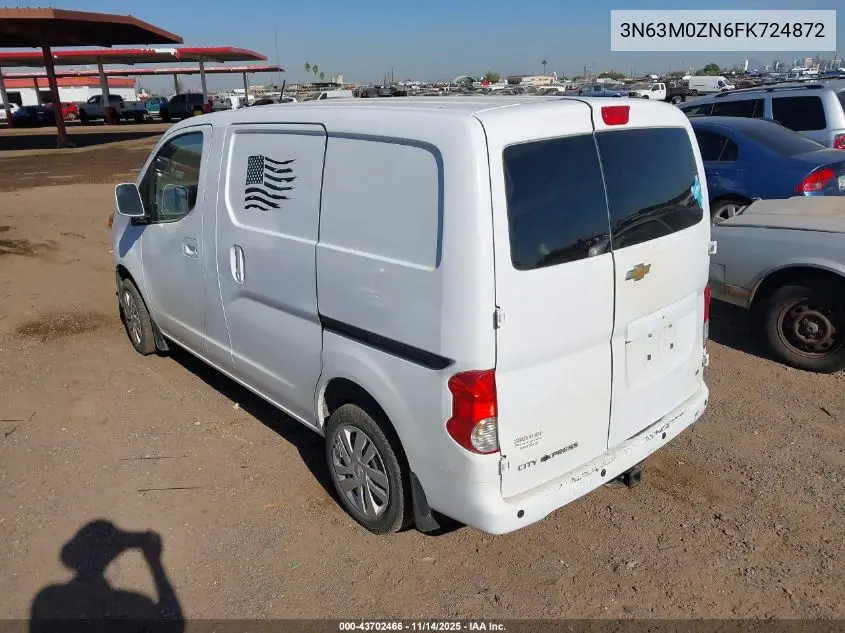3N63M0ZN6FK724872 2015 Chevrolet City Express 1Lt