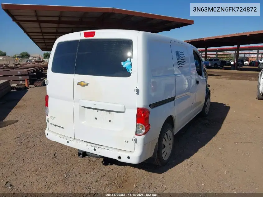3N63M0ZN6FK724872 2015 Chevrolet City Express 1Lt