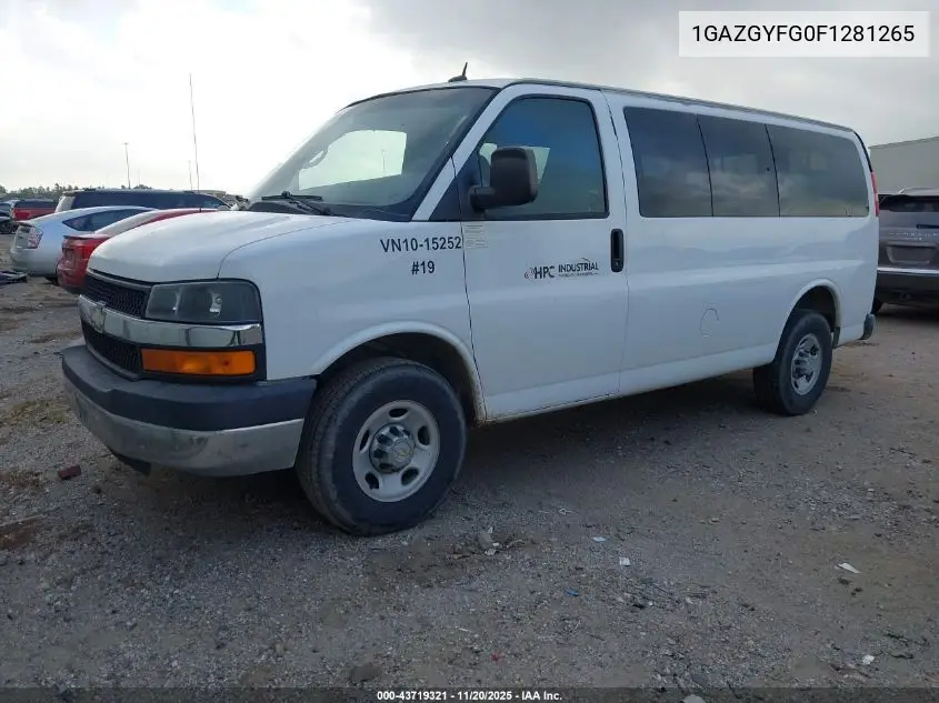 1GAZGYFG0F1281265 2015 Chevrolet Express 3500 Lt