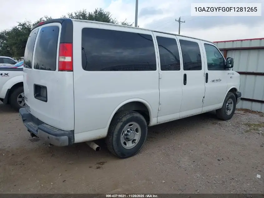 1GAZGYFG0F1281265 2015 Chevrolet Express 3500 Lt