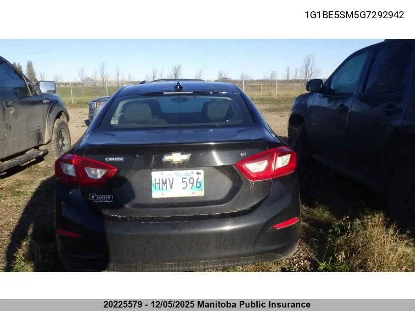 1G1BE5SM5G7292942 2016 Chevrolet Cruze Lt Turbo