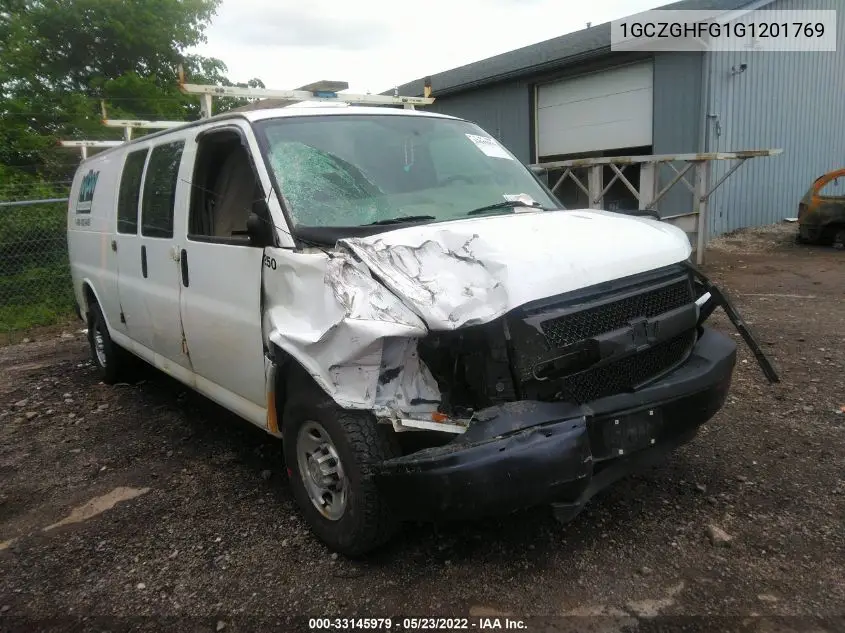 1GCZGHFG1G1201769 2016 Chevrolet Express 3500 Work Van