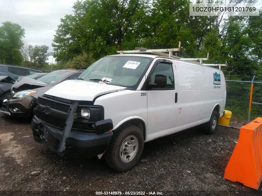 1GCZGHFG1G1201769 2016 Chevrolet Express 3500 Work Van