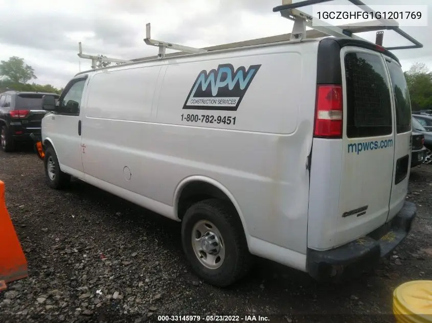 1GCZGHFG1G1201769 2016 Chevrolet Express 3500 Work Van