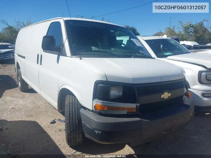 1GCZGHFG6G1312057 2016 Chevrolet Express 3500 Work Van