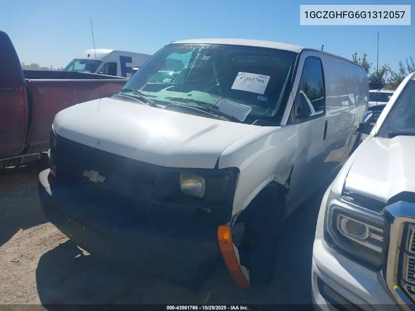1GCZGHFG6G1312057 2016 Chevrolet Express 3500 Work Van