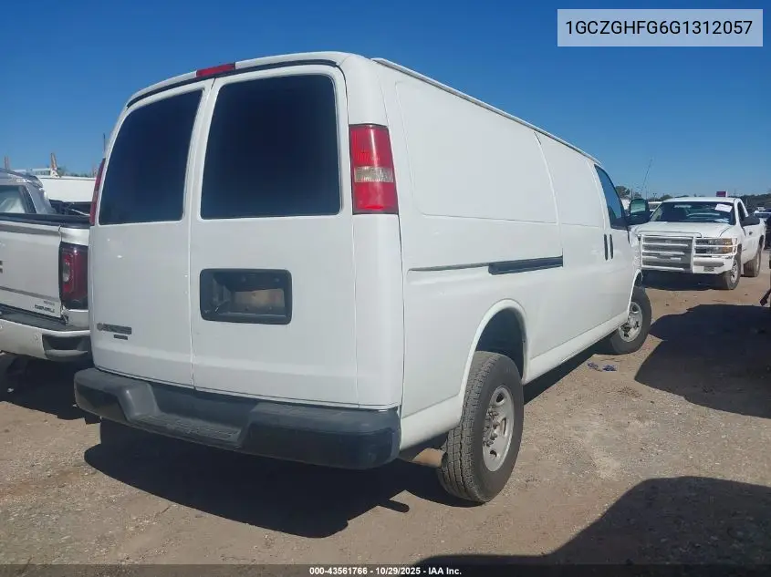 1GCZGHFG6G1312057 2016 Chevrolet Express 3500 Work Van