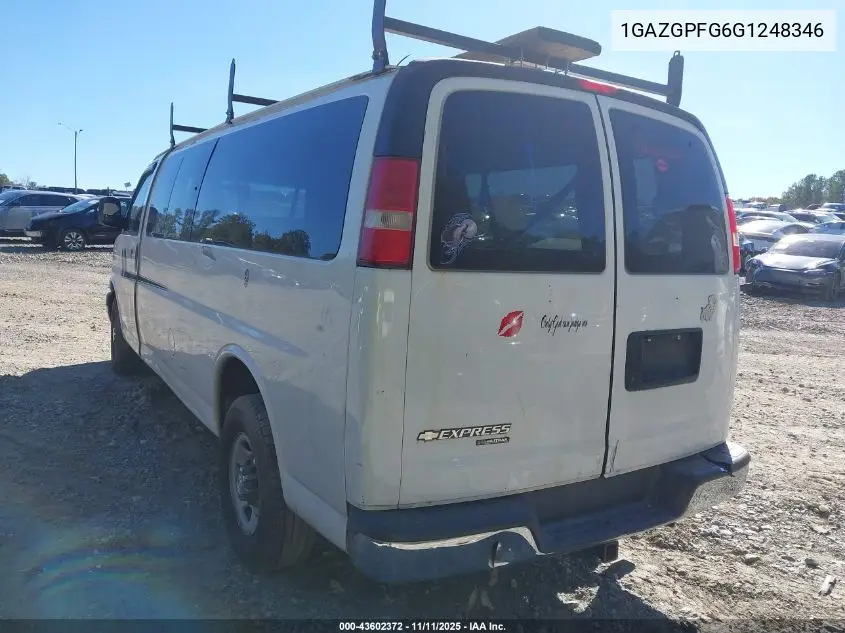 1GAZGPFG6G1248346 2016 Chevrolet Express 3500 Lt